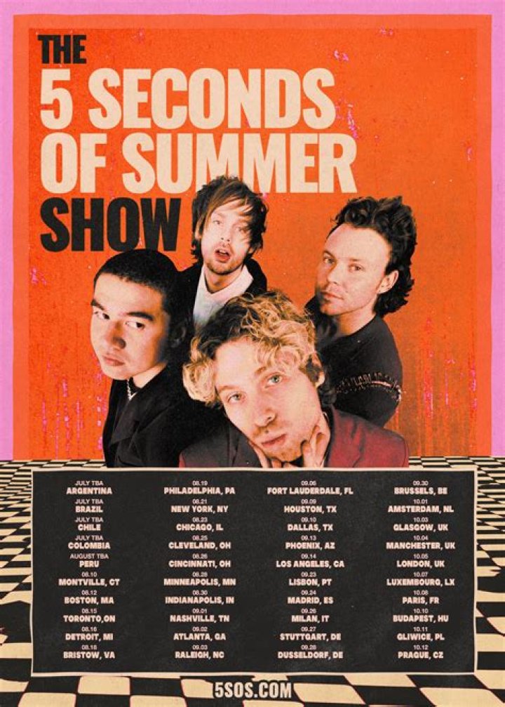 5 Seconds of Summer for 2016 UK/Ireland tour