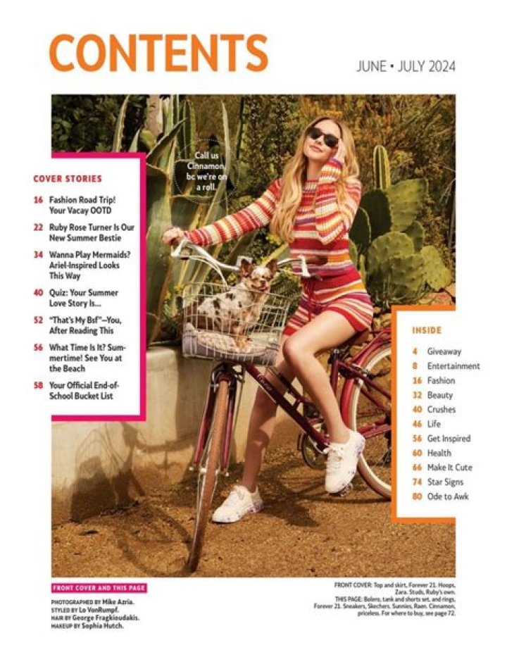 Get Ruby Rose Turner's amaze beauty vibe from our October/November cover