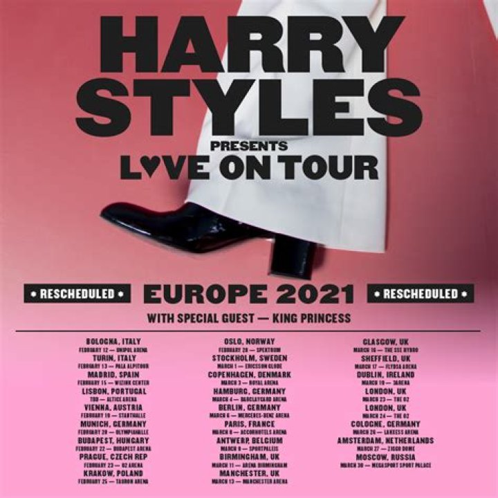 Harry Styles Reschedules his Love on Tour UK and European dates