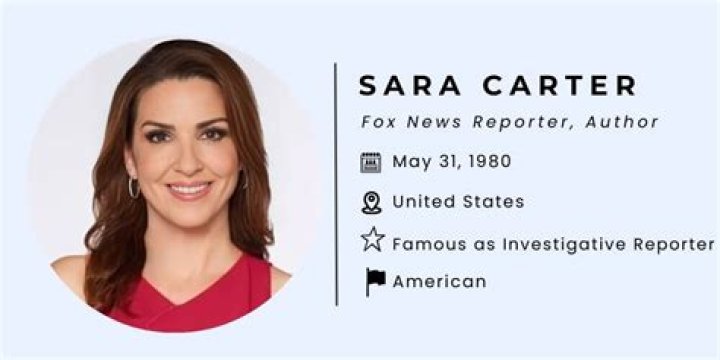 Reporter Sara Carter Biography: Husband, Net Worth, Wikipedia, Age, Height, Photos, Twitter, Religion, Website, Family
