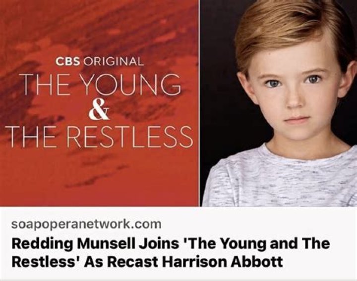 The Young and the Restless Spoilers: Harrison Abbott Recast – See When Redding Munsell Replaces Kellen Enriquez